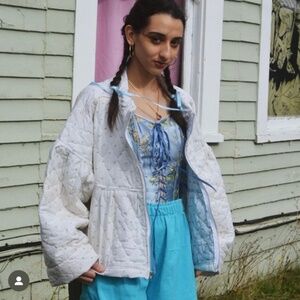 Sienna Takabe quilted oversized blouson coat